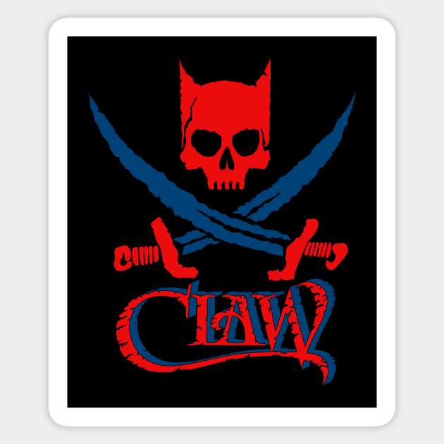 Captain Claw Sticker by Remus